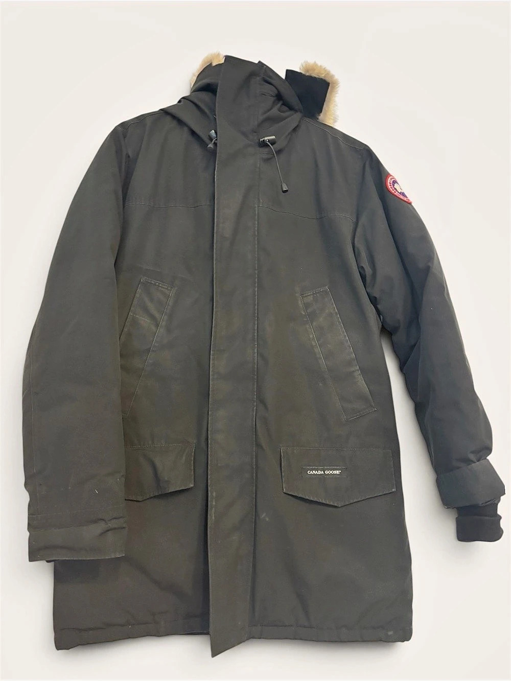 Canada Goose Langford Parka Men's Hooded Parka in Black Size Large
